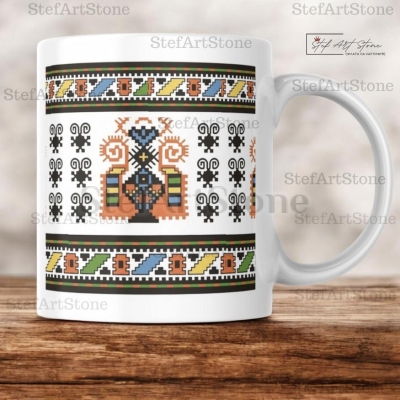 Керамична Чаша с Шевица от Югозапада "Спиралата на Живота"