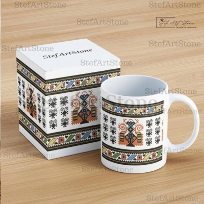 Керамична Чаша с Шевица от Югозапада "Спиралата на Живота"