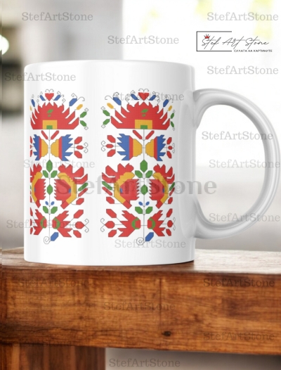 Керамична Чаша с Шевица "Цъфтящо Лале"