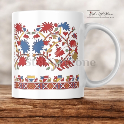 Чаша с Българска Шевица „Дървото на Живота“