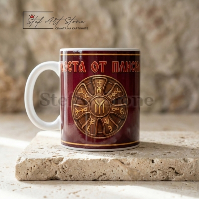 Чаша с Надпис "Розета от Плиска" модел 2