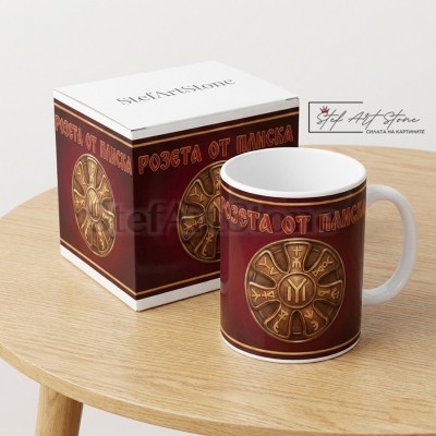 Чаша с Надпис "Розета от Плиска" модел 2