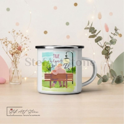 Персонализирано Метално Канче , подарък за баба и дядо