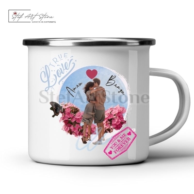 Персонализирано Метално Канче със Снимка и Имена
