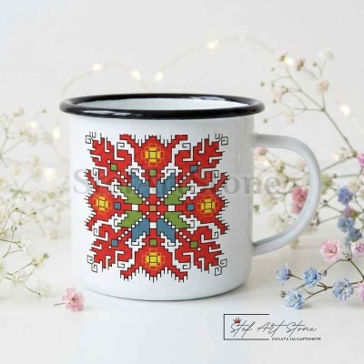 Метално Канче с Шевица "Елбетица"