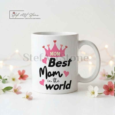 Керамична чаша за кафе "Най-добрата майка в света"
