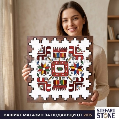 Картина с Елбетица „Пъстър Ритъм“ в интериор